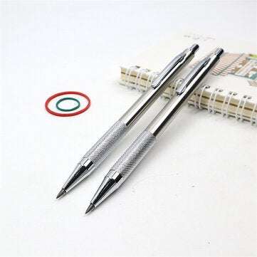 Metal Mechanical Pencil 2.0mm 2B Sketch Drawing Automatic Pencil For School Offi... (QUANTITY: 2PCS)