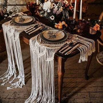 Macrame Wall Hanging Handwoven Bohemian Cotton Rope Tapestry Home Decor