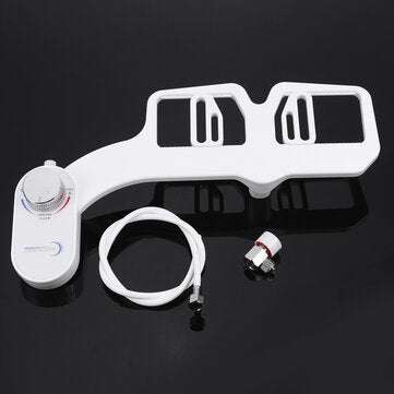 Single Cold Double Nozzle Spray Bathroom Toilet Seat Bidet Cleaning Device (TYPE: US)