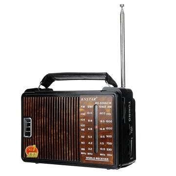 RX-608AC Portable Retro FM AM SW1 SW2 Radio 4 Band Loud Volume Radio Handheld Speaker
