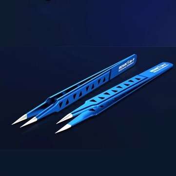 MECHANIC AAC-14 Tweezer 8-hole Heat-dissipating Tweezer Lengthened and Thickened High-hardness Tweez