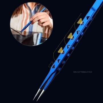 MECHANIC AAC-14 Tweezer 8-hole Heat-dissipating Tweezer Lengthened and Thickened High-hardness Tweez
