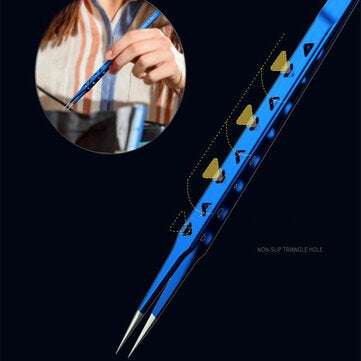 MECHANIC AAC-14 8 Hole Heat-dissipating Tweezer Lengthened Thickened HardnessTweezer for Mobile Phon