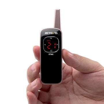 Retevis RT642 Mini Walkie Talkie PMR 16CH Radio Rechargeable Portable Two Way Radio EU Plug