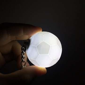 Portable Football Light 3D Printing Keychain Colorful LED ... (COLOR.: COLORFUL | TYPE5: WITHCIRCLE)
