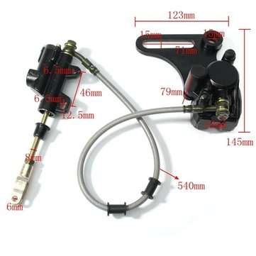 Rear Disc Brake System Caliper Pad For 125cc 140cc Pit Dirt Bike ATV