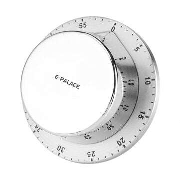 Stainless Steel Kitchen Timer With Magnetic Base 60 Min Remind Manual Cooking St... (COLOR.: SILVER)