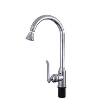 Stainless Steel Kitchen Sink Faucet Pull Out Double Holes Single Handle Cold Hot Water Mixer Tap 360