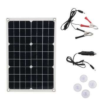 Monocrystalline Silicon 20W 420*280*2.8mm Solar Panel with Cable