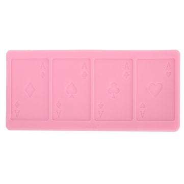 Poker Shape Silicone Chocolate Cake Mold A Poker Card Fondant Candy Baking Mould Decorations
