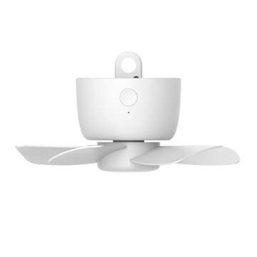 Mini USB Ceiling Fan Tent Bed Micro Mute Fan 8000mAh Remote Control Timing 4 Gears for Mosquito Net