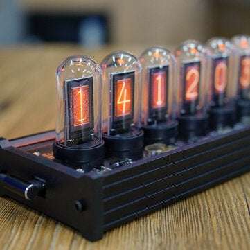 Pseudo-glow Tube Programmable Display IPS Screen RGB Clock Desktop Creative Ornaments Digital Clock