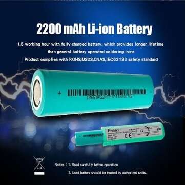 Pro`sKit SI-B166 USB Soldering Iron Wireless Rechargeable 2200mA Li-ion Battery Fast Heat Up