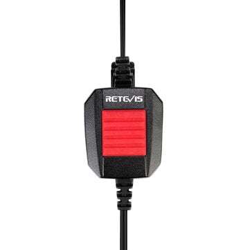 Retevis EA110M 6Pin Stylus PTT Microphone Earpiece Covert Air Tube and IP66 Waterproof Headset with