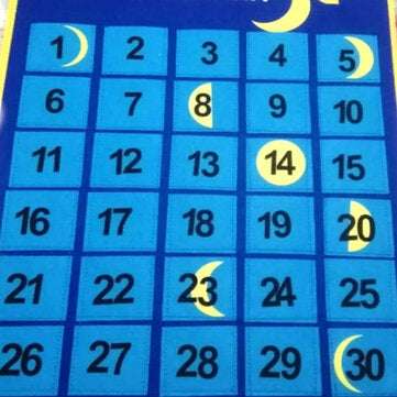 Ramadan Felt Hanging Calendar Felt Advent 30 Days Countdown Calendar Home Office Decor For Kids Gift