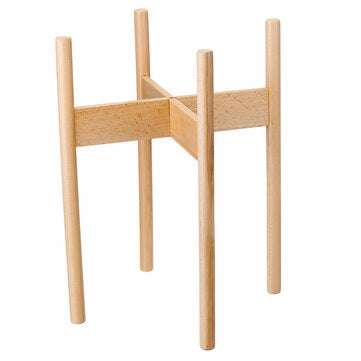 Solid Wood Plant Stand Simple Creative Flower Pot Rack Floor Shelf For H... (SIZE: S | COLOR.: WOOD)