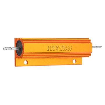 RX24 100W 30R 30RJ Metal Aluminum Case High Power Resistor Golden Metal Shell Case Heatsink Resistan
