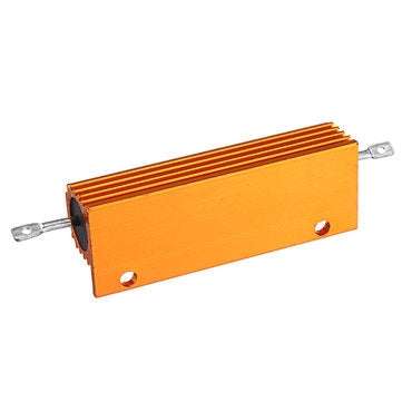 RX24 100W 30R 30RJ Metal Aluminum Case High Power Resistor Golden Metal Shell Case Heatsink Resistan