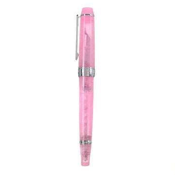 Negative Pressure Pen Transparent Resin Tip Fountain Pen Nib 0.5mm Writting Pen fo... (COLOR.: PINK)