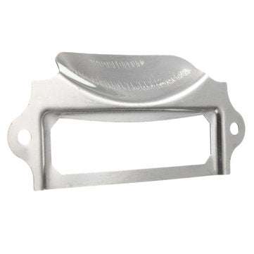Silver Kitchen Drawer Cupboard Label Pull Cabinet Frame Handle Name Card Holder