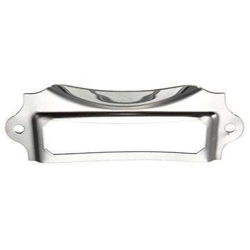Silver Kitchen Drawer Cupboard Label Pull Cabinet Frame Handle Name Card Holder