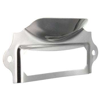 Silver Kitchen Drawer Cupboard Label Pull Cabinet Frame Handle Name Card Holder