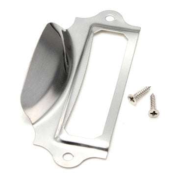 Silver Kitchen Drawer Cupboard Label Pull Cabinet Frame Handle Name Card Holder