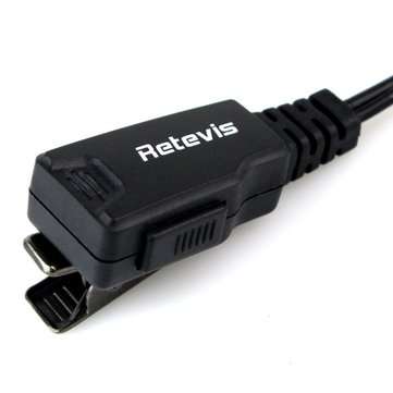 Retevis 2 Pin Acoustic Tube Headset Earpiece for Kenwood HYT BAOFENG UV-5R BF-888S Ham Radio Walkie