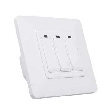 MoesHouse WS-EUY3-W EU Standard 3 Gang Smart Push Button Switch Smart Life Tuya Wireless Remote Cont