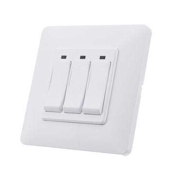 MoesHouse WS-EUY3-W EU Standard 3 Gang Smart Push Button Switch Smart Life Tuya Wireless Remote Cont