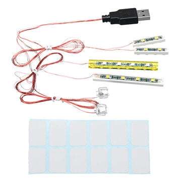 Mini DIY LED Flash Light Kit For Lego 21310 Fishing Store Building Blocks Model