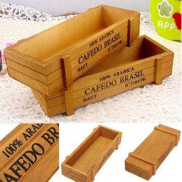 Rustic Antique Vintage Handmade Wooden Boxes/Crates Trugs Kitchen Storage Container