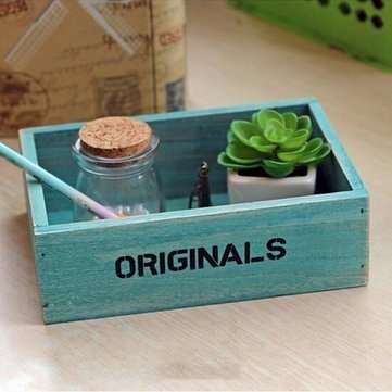 Rustic Antique Vintage Handmade Wooden Boxes/Crates Trugs Kitchen Storage Container