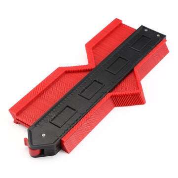 Steel Ruler Made Of Red Outline Ruler Red Measuring Ruler (INCH: 10INCH)