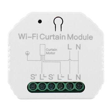 MoesHouse MS-108 WiFi Mini Smart Curtain Switch Module Roller Blinds Shutter Motor Smart Life Tuya A