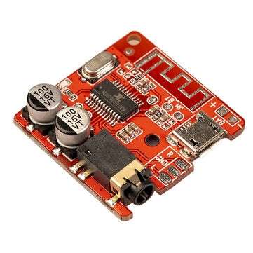 REXLIS 6925A bluetooth Receiver Adapter BT V5.0 3.5mm AUX-In Loseless Sound Stereo ... (COLOR.: RED)