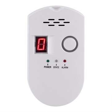 Natural Gas Detector Home Gas Alarm Gas Leak Detector High Sensitivity LPG LNG Coa... (PLUG: EUPLUG)