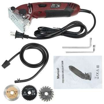 Mini Cutting Machine Electric Laser Circular Saw Multi-Functional Handheld Gri... (PLUG: 220VEUPLUG)