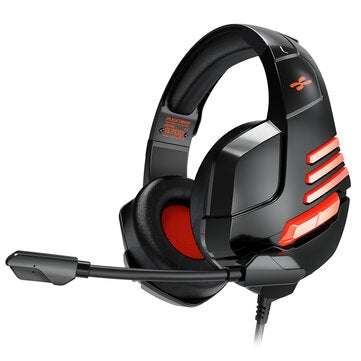 Plextone G700 Wired Gaming Headphones 50mm Large Driver Stereo Over Ear Lightweigh... (COLOR: BLACK)