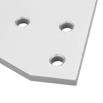 Machifit Aluminum 5 Holes T Shape Join Plate Corner Bracket for 2020 V-slot Aluminum Profile