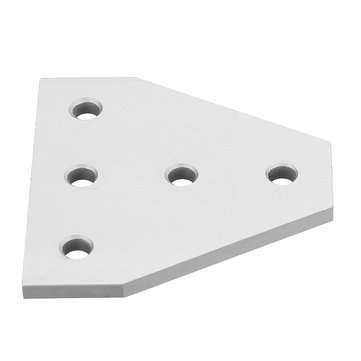 Machifit Aluminum 5 Holes T Shape Join Plate Corner Bracket for 2020 V-slot Aluminum Profile