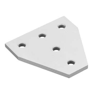 Machifit Aluminum 5 Holes T Shape Join Plate Corner Bracket for 2020 V-slot Aluminum Profile