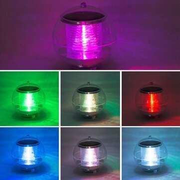 Solar Powered Colorful Water Floating Ball Lamp LED Outdoor Underwater Light for Yard Pond Garden Po