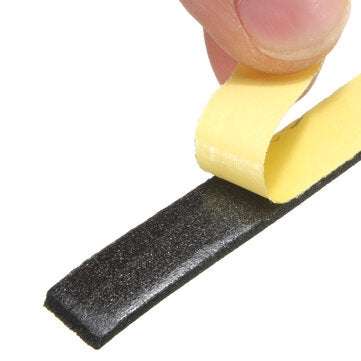 Safety Black Single Sided Adhesive Foam Cushion Tape Closed Cell 5m x 2mm x 10mm