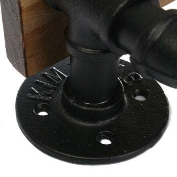 Retro Industrial Style Toilet Paper Holder with Sundries Stand
