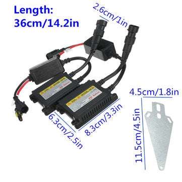 Pair DC12V Slim HID Replacement Ballast Xenon Conversion Kit Universal