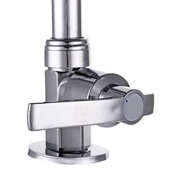 Stainless Steel Single Hole Faucet Kitchen Wash Basin Rotate Water Taps Mixer