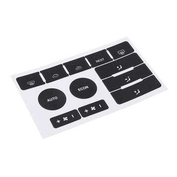 Matte Black Car Climate Control Button Repair Decals Stickers For VW Volkswagen Touareg 20042009
