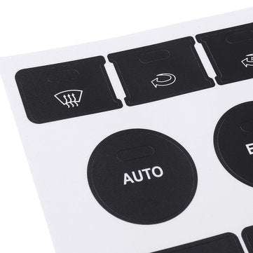 Matte Black Car Climate Control Button Repair Decals Stickers For VW Volkswagen Touareg 20042009