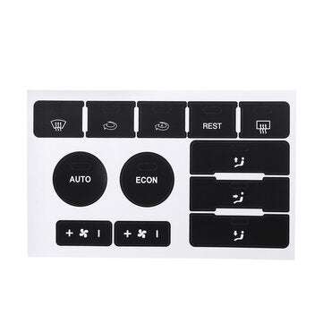 Matte Black Car Climate Control Button Repair Decals Stickers For VW Volkswagen Touareg 20042009